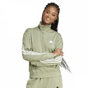 Womens 3 Stripe Track Top Green