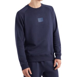 Mens Relaxed Quarter Zip Fleece Navy
