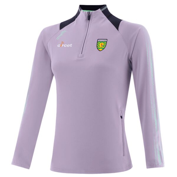 Womens Donegal GAA Dynamo Brushed Half Zip Top Purple