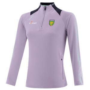 Girls Donegal GAA Dynamo Purple Brushed Half Zip Top