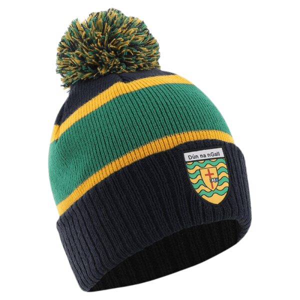 Adults Donegal GAA Dynamo Green/Black Bobble Hat