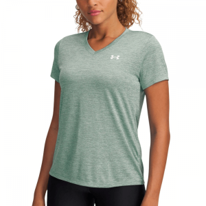 Women's UA Tech Twist V-Neck Short Sleeve Tshirt Green