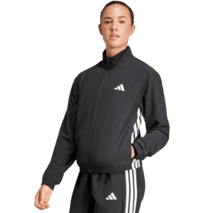 Womens Train Essentials 3-Stripes Woven Warm Up Jacket