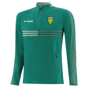Kids Donegal GAA Nepal Green Brushed Half Zip Top