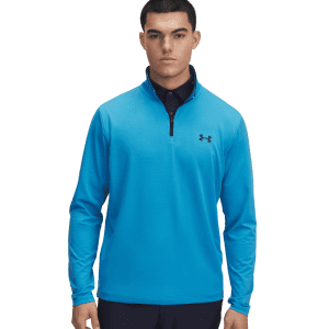 Mens Match Play Quarter Zip Blue