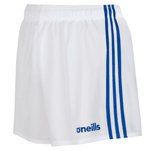 Kids Mourne Gaelic White/Blue Shorts